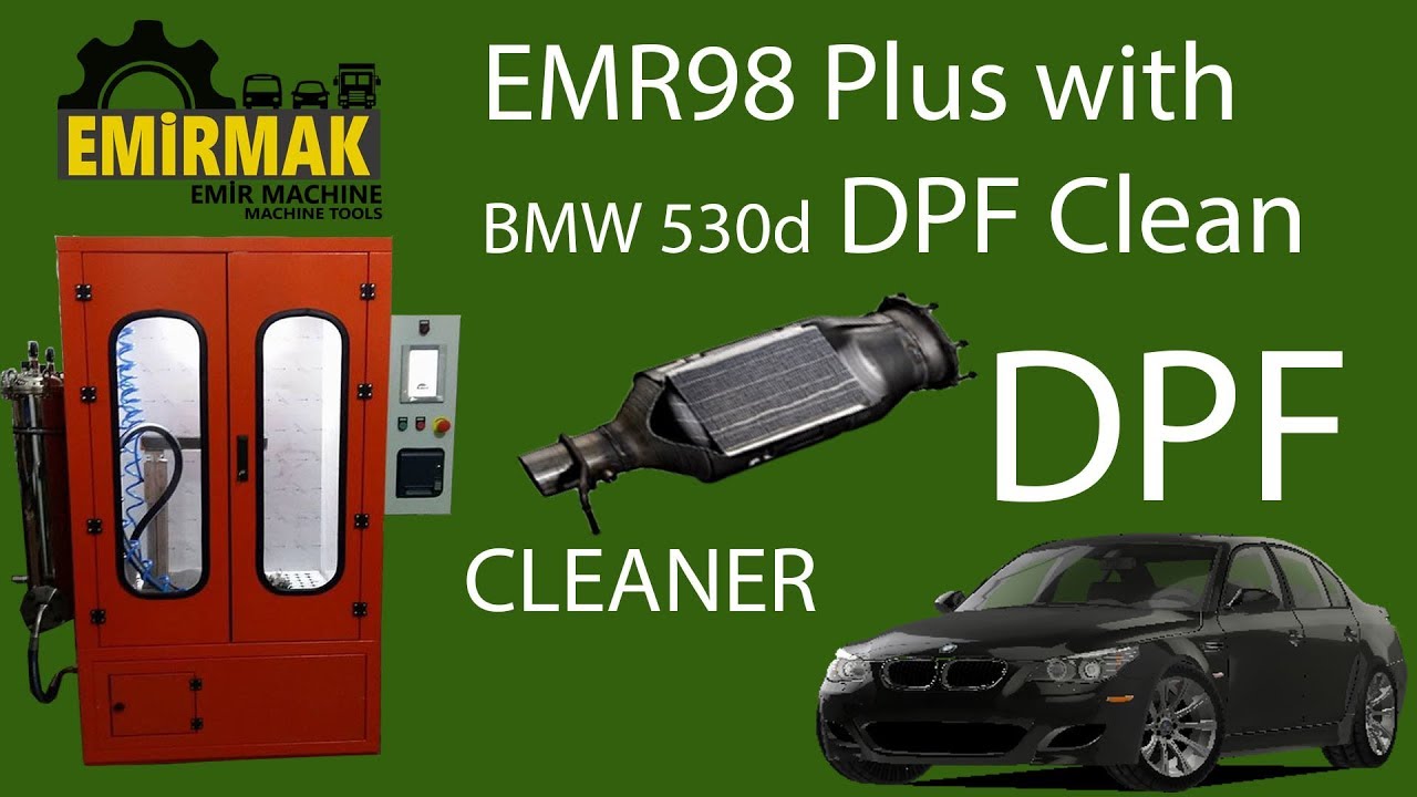 EMR DPF Cleaning Machine with BMW 530d DPF Cleaning Process YouTube