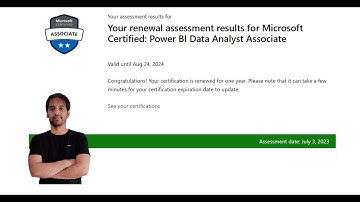 Renewal for PL-300: Power BI Data Analyst Associate
