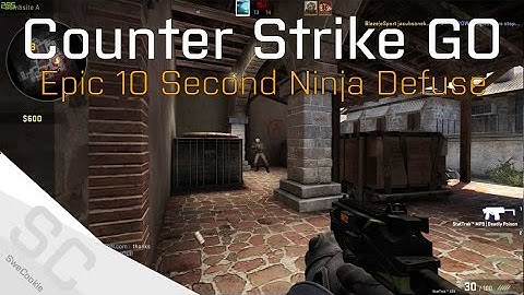 Epic 10 Second Ninja Defuse - CS:GO