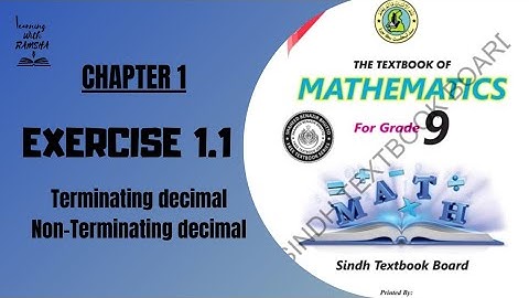 Class 9 maths| Chapter 1|Exercise 1.1|Question 2|Terminating and Non-Terminating Decimals