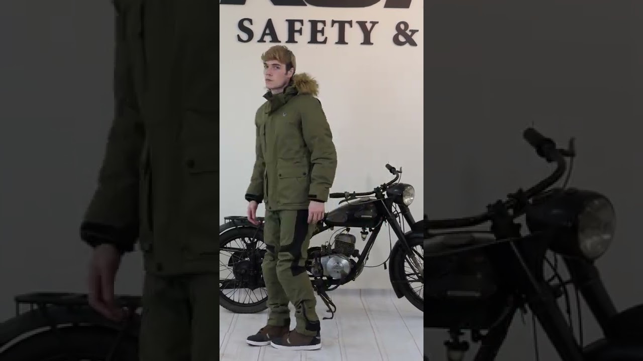 KOMINE コミネ JK-615 Protect WP Winter Coat, Army Green / JK-615