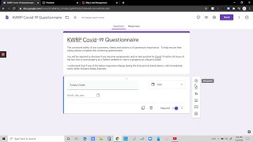 Google Forms | Create a COVID Questionnaire (Keller Williams)