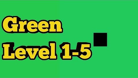 Green Level 1 2 3 4 5 Green Puzzle Game|Bart Bonte Game Walkthrough