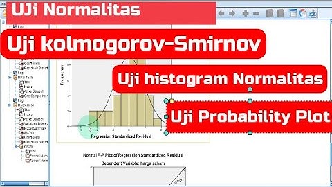 Uji Normalitas spss- Uji Asumsi Klasik - Uji Kolmogorov Smirnov -Histogram -pplot SPSS