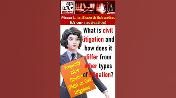 Civil Litigation & How Does it Differ From Other Types of Litigation #civillitigations #civilsuit