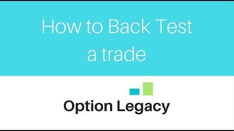 Back Testing with Think Or Swim (TOS)