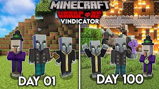 We Survived 100 Days As A Vindicator In Minecraft Hardcore (Hindi) screenshot 2