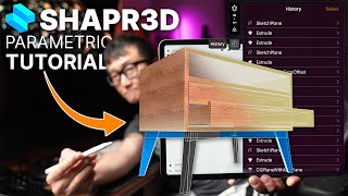 Furniture Design in Shapr3D Using PARAMETRIC MODELING  CAD Modeling For Woodworkers