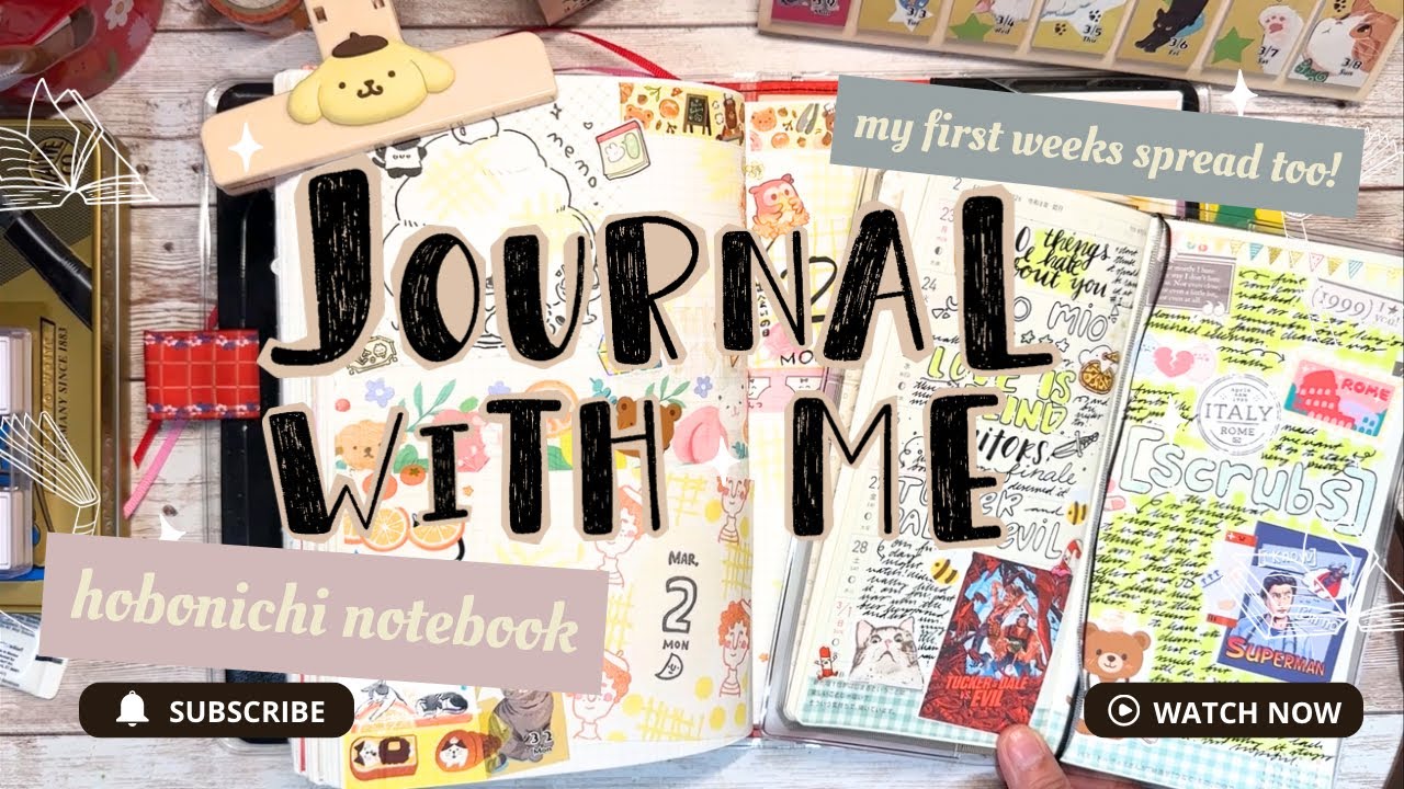 Decorating my Hobonichi for the day and showing my Hobonichi Weeks Media Journal! 🐴