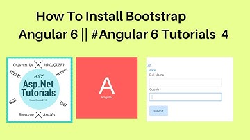 How to install bootstrap angular 6 || #angular 6 tutorials 4