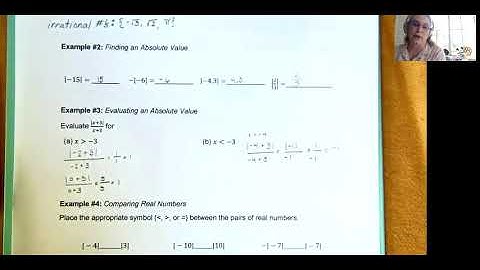 A 1 Real Numbers and Their Properties Notes Video - Pre-Calculus