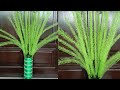 DIY| Broom Stick Craft| Flower and Vase Making| Best Out of Waste| Room Decor| Satin Ribbons