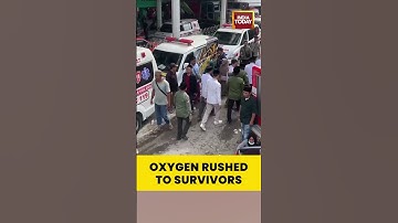 Rescuers Rush Oxygen to Survivors Trapped in Indonesia School Collapse That Buried Dozens #shorts