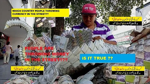Italy people throwing money in street/Venezuela currency in the street