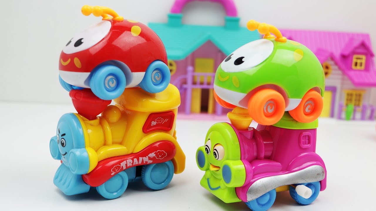 Kiddi Pie Kids Fun With Toy Train and Toy Cars YouTube