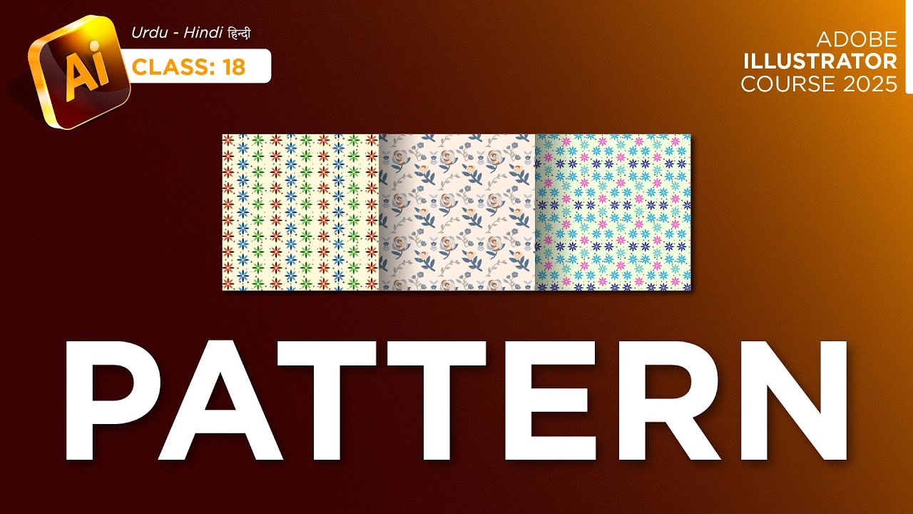How to make Patterns in Adobe Illustrator – Complete Guide in Hindi / Urdu