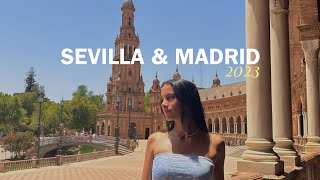 sevilla & madrid travel vlog at the peak of summer 🥵 | visiting a friend