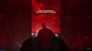 Adam Beyer dropping Ozbek & Zafar Atabeys latest track My Culture at Restance, Amnesia Ibiza.