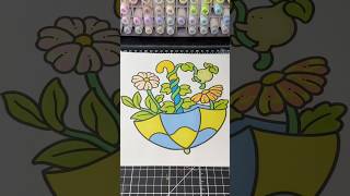 Satisfying spring coloring #coloringadventure #art #coloring