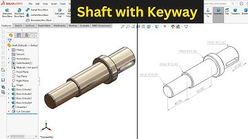 Shaft with Keyway in SOLIDWORKS | Robo CAD