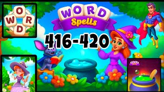 WORD SPELLS Puzzle for Adults level 416 417 418 419 420 screenshot 4