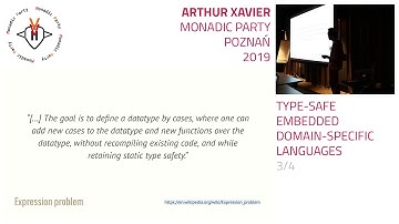 Arthur Xavier - Type-safe embedded domain-specific languages 3/4