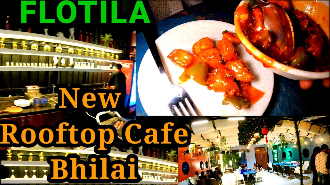 Rooftop garden restaurant at bhilai Chhattisgarh street food