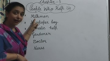 EVS | Class — 1 | people who helps us |