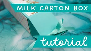 Milk Carton Box Tutorial Clean And Simple