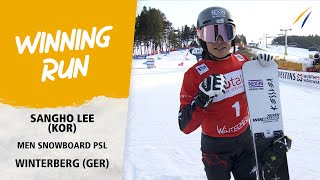 Sangho Lee checkmates Bagozza to win the PSL Crystal Globe | FIS Snowboard World Cup 23-24