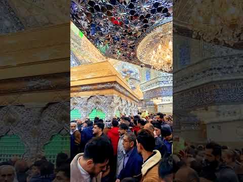 قبل قليل من ضريح الامام الحسين عليه السلام
