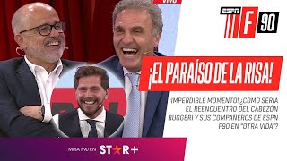 ¡EL PARAÍSO DE LA RISA 🤣! ¿Cómo sería el reencuentro de #Ruggeri y sus compañeros en "OTRA VIDA"?