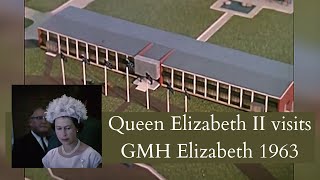 Queen Elizabeth II opens General Motors Holden's Elizabeth 1963