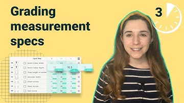How to grade measurement specs for clothing
