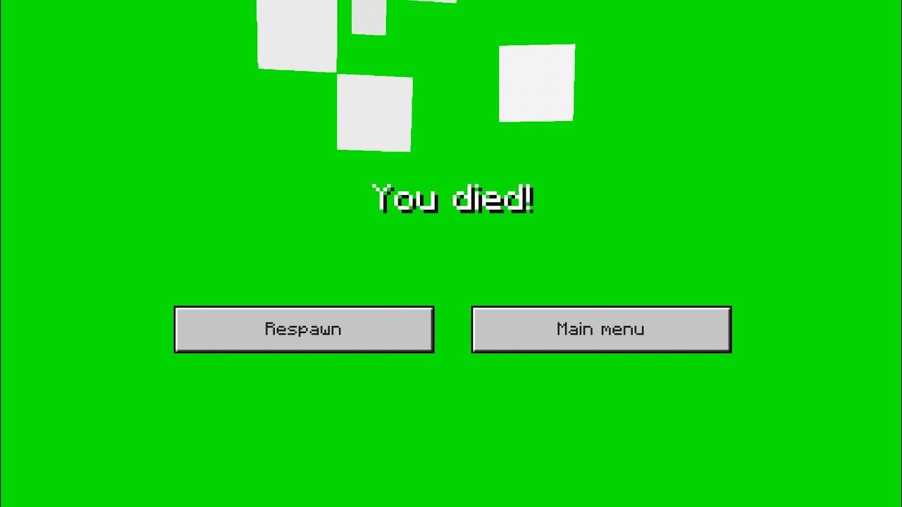 Minecraft Died Screen