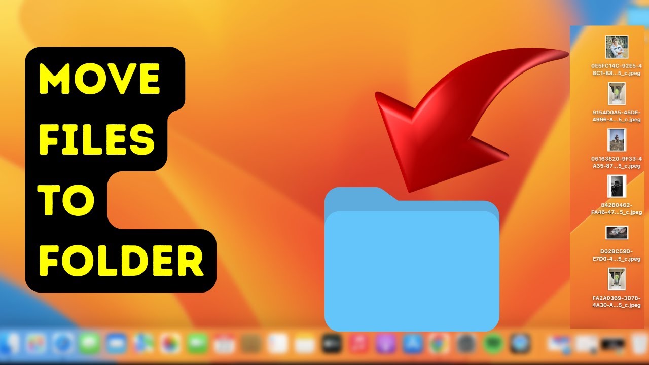 How to Move Files to Folder in Macbook Air/ Pro or iMac - YouTube