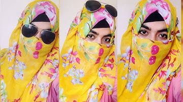 Requested hijab style with glass || New hijab tutorial 2023  | Fatema Akter