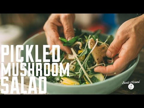 Video: Recipe: Pork Salad With Pickled Mushrooms On RussianFood.com