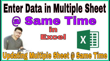 How to Enter Data in Multiple Sheet at Same Time