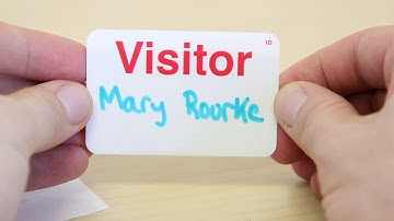 TEMPbadge Expiring Visitor Badges from IDenticard