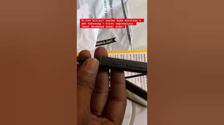 ₹1,599 Killer? realme Buds Wireless 5 ANC Unboxing + First Impressions (Best Neckband Under 2000)