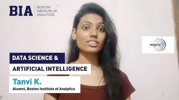 Tanvi’s Journey from Student to Business Intelligence Analyst at Wipro | Data Science & AI Course