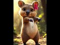 Quentin the quokka, dancing!! #aianimation #aimusic #aireview