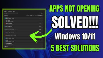 How To Fix Windows 11 Apps Not Opening | Solve Apps Problems  (2025)