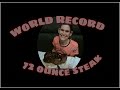 Woman breaks world record by eating 72 ounce steak