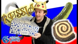 UNIVERSAL YUMS UNBOXING & TASTE TEST #1 | RUSSIA!