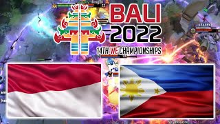 AMAZING SERIES !!! INDONESIA vs PHILIPPINES - IESF 14TH WEC 2022 BALI DOTA 2