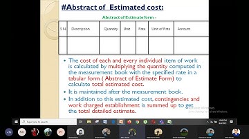 Estimating And Costing (IOE\BCE) [LECTURE  }