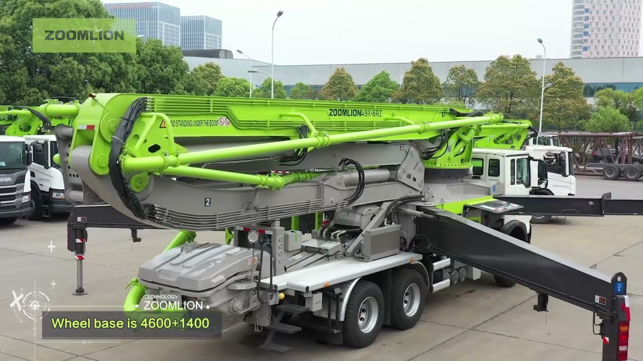 Zoomlion 49X-6RZ Beton Pompasi/ Zoomlion 49X-6RZ Concrete