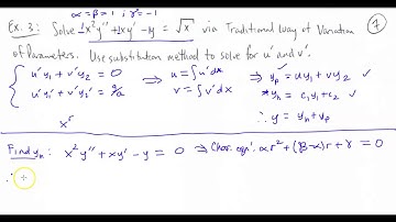 Variation of Parameters for Nonhomogeneous DEs (Part 2) - Mo